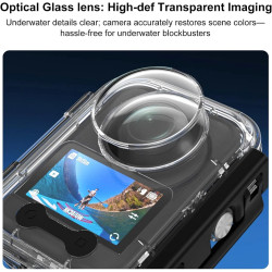 Boîtier étanche pour DJI Osmo 360, Invisible Boîtier de plongée 45M Boîtier sous-Marin Étui de Protection Coque de Protection Ac