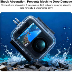 Boîtier étanche pour DJI Osmo 360, Invisible Boîtier de plongée 45M Boîtier sous-Marin Étui de Protection Coque de Protection Ac