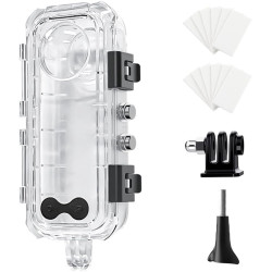Insta 360 x 5 Étui de plongée invisible pour appareil photo Insta 360 x5, 60 m étanche avec support, accessoires Insta 360 avec 