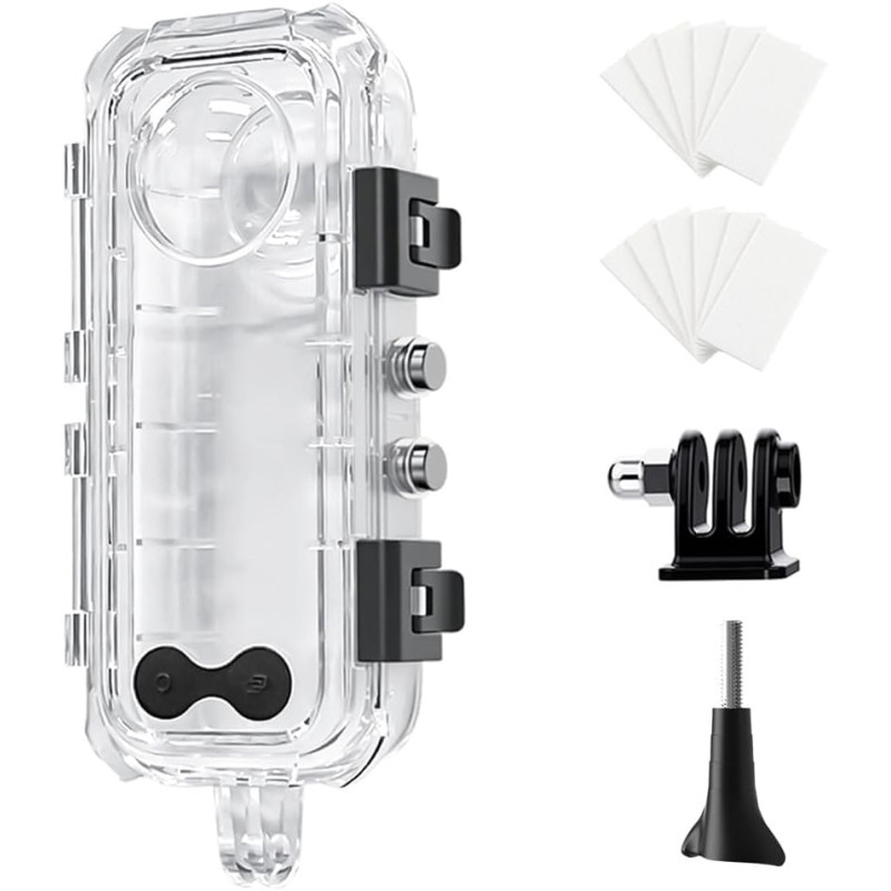 Insta 360 x 5 Étui de plongée invisible pour appareil photo Insta 360 x5, 60 m étanche avec support, accessoires Insta 360 avec 