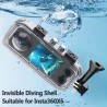 Insta 360 x 5 Étui de plongée invisible pour appareil photo Insta 360 x5, 60 m étanche avec support, accessoires Insta 360 avec 