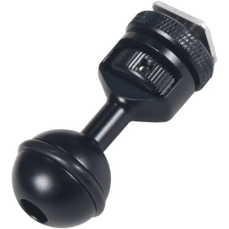 Adaptateur réglable à tête sphérique de 2,5 cm avec base de griffe pour caméra sous-marine Flash vidéo (Kit A)