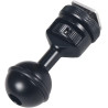 Adaptateur réglable à tête sphérique de 2,5 cm avec base de griffe pour caméra sous-marine Flash vidéo (Kit A)