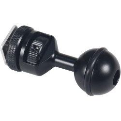 Adaptateur réglable à tête sphérique de 2,5 cm avec base de griffe pour caméra sous-marine Flash vidéo (Kit A)