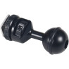 Adaptateur réglable à tête sphérique de 2,5 cm avec base de griffe pour caméra sous-marine Flash vidéo (Kit A)