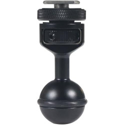 Adaptateur réglable à tête sphérique de 2,5 cm avec base de griffe pour caméra sous-marine Flash vidéo (Kit A)