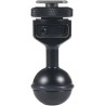 Adaptateur réglable à tête sphérique de 2,5 cm avec base de griffe pour caméra sous-marine Flash vidéo (Kit A)
