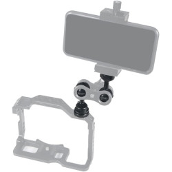 Adaptateur réglable à tête sphérique de 2,5 cm avec base de griffe pour caméra sous-marine Flash vidéo (Kit A)