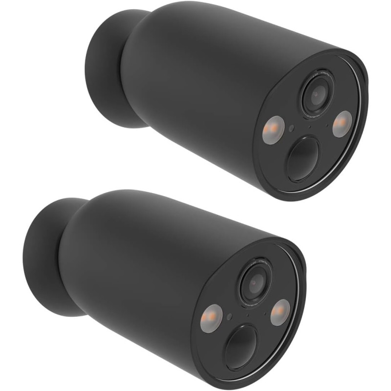 HOLACA Housse en silicone compatible avec TP-Link Tapo C425, étanche, souple, durable (caméra non incluse), 2 pièces de housse e