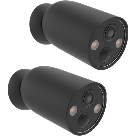 HOLACA Housse en silicone compatible avec TP-Link Tapo C425, étanche, souple, durable (caméra non incluse), 2 pièces de housse e