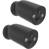 HOLACA Housse en silicone compatible avec TP-Link Tapo C425, étanche, souple, durable (caméra non incluse), 2 pièces de housse e