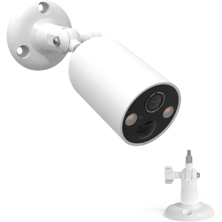 HOLACA Support mural compatible avec TP-Link Tapo C425/C460 (KIT) (caméra non incluse), 1 support, blanc