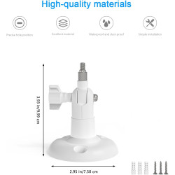 HOLACA Support mural compatible avec TP-Link Tapo C425/C460 (KIT) (caméra non incluse), 1 support, blanc