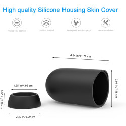 HOLACA Coque en silicone compatible avec TP-Link Tapo C425, étanche, souple, durable (appareil photo non inclus), 1 coque en sil