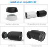 HOLACA Coque en silicone compatible avec TP-Link Tapo C425, étanche, souple, durable (appareil photo non inclus), 1 coque en sil