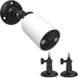 HOLACA Support mural compatible avec TP-Link Tapo C425/C460 (KIT) (caméra non incluse), 2 supports, noir