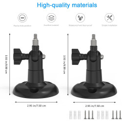 HOLACA Support mural compatible avec TP-Link Tapo C425/C460 (KIT) (caméra non incluse), 2 supports, noir