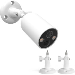 HOLACA Support mural compatible avec TP-Link Tapo C425/C460(KIT) (caméra non incluse), 2 pièces, blanc