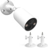 HOLACA Support mural compatible avec TP-Link Tapo C425/C460(KIT) (caméra non incluse), 2 pièces, blanc