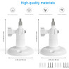 HOLACA Support mural compatible avec TP-Link Tapo C425/C460(KIT) (caméra non incluse), 2 pièces, blanc