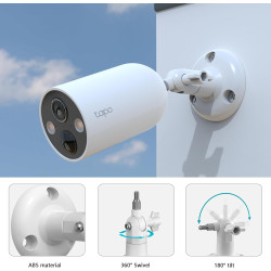 HOLACA Support mural compatible avec TP-Link Tapo C425/C460(KIT) (caméra non incluse), 2 pièces, blanc