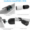 HOLACA Coque en silicone + support de gouttière compatible avec TP-Link Tapo C425, étanche, souple, durable (appareil photo non 