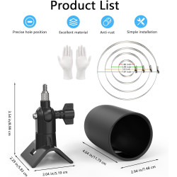 HOLACA Coque en silicone + support de mât compatible avec TP-Link Tapo C425, étanche, souple, durable (appareil photo non inclus