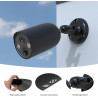 HOLACA Coque en silicone + support mural compatible avec TP-Link Tapo C425, étanche, souple, durable (appareil photo non inclus)