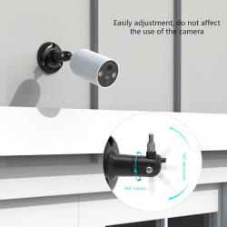 HOLACA Support mural compatible avec TP-Link Tapo C425/C460(KIT) (caméra non incluse), 1 support, noir