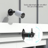 HOLACA Support mural compatible avec TP-Link Tapo C425/C460(KIT) (caméra non incluse), 1 support, noir