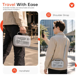 Étui de Transport pour DJI Osmo Pocket 4, Sac de Rangement pour DJI Osmo Pocket 4 Creator Combo Accessoires, pour Vlogging, Voya