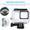 PULUZ Boîtier de Protection étanche pour GoPro Hero 7 Argenté/Hero 7 Blanc 40 m