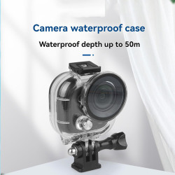 Boîtier de plongée 50 m pour Insta360 Go Ultra, boîtier étanche avec joint activé par pression, couvercle de lentille en verre t