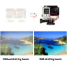 Lot de 60 inserts anti-buée recyclables pour GoPro Hero 13 12 11 10 9 8 7 6 5 4 3 Xiaoyi SJCam Insta 360 Go, pour caméra d'actio