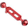 Support de plongée en alliage d'aluminium avec filetage 1/4 pour caméra d'action et photographie Longueur réglable 20 cm