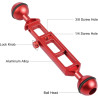 Support de plongée en alliage d'aluminium avec filetage 1/4 pour caméra d'action et photographie Longueur réglable 20 cm