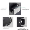 SOONSUN Port dôme pour GoPro Hero 12 11 10 9 Noir 45 m étanche avec boîtier pour caméra GoPro Hero 9 10 11 12 Accessoires de Pho