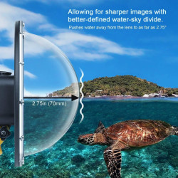 SOONSUN Port dôme pour GoPro Hero 12 11 10 9 Noir 45 m étanche avec boîtier pour caméra GoPro Hero 9 10 11 12 Accessoires de Pho