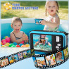Appareil Photo numérique Etanche,Camera Etanche Full HD 2.7K 48MP Double Ecran Anti-Vibrations,Selfie Double écrans 16X Zoom App