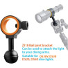 ORCATORCH ZJ18 Support À Rotule Universel pour Lampes De Plongée, Éclairages Photo Et Vidéo, Bras pour Prises De Vue sous-Marine