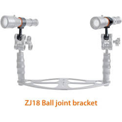 ORCATORCH ZJ18 Support À Rotule Universel pour Lampes De Plongée, Éclairages Photo Et Vidéo, Bras pour Prises De Vue sous-Marine