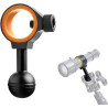ORCATORCH ZJ18 Support À Rotule Universel pour Lampes De Plongée, Éclairages Photo Et Vidéo, Bras pour Prises De Vue sous-Marine