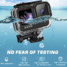 Accessoires pour Gopro Hero 13, boîtier étanche, poignée Flottante, 2 Jeux de Films trempé Protecteur d'écran, Manchon en Silico