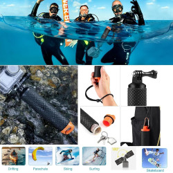 Accessoires pour Gopro Hero 13, boîtier étanche, poignée Flottante, 2 Jeux de Films trempé Protecteur d'écran, Manchon en Silico