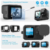 Accessoires pour Gopro Hero 13, boîtier étanche, poignée Flottante, 2 Jeux de Films trempé Protecteur d'écran, Manchon en Silico