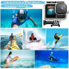 Accessoires pour Gopro Hero 13, boîtier étanche, poignée Flottante, 2 Jeux de Films trempé Protecteur d'écran, Manchon en Silico