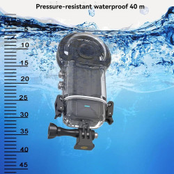 Boîtier étanche 40M/131FT pour caméra panoramique Insta360 X5, boîtier de plongée, coque de protection sous-marine, couvercle de