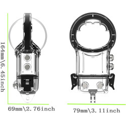 Boîtier étanche 40M/131FT pour caméra panoramique Insta360 X5, boîtier de plongée, coque de protection sous-marine, couvercle de