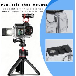 VOSSOT Boîtier étanche pour DJI Osmo Action 5 Pro/Action 4/3 50 m/164FT - Parfait pour la photographie sous-marine et les access