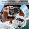 VOSSOT Boîtier étanche pour DJI Osmo Action 5 Pro/Action 4/3 50 m/164FT - Parfait pour la photographie sous-marine et les access